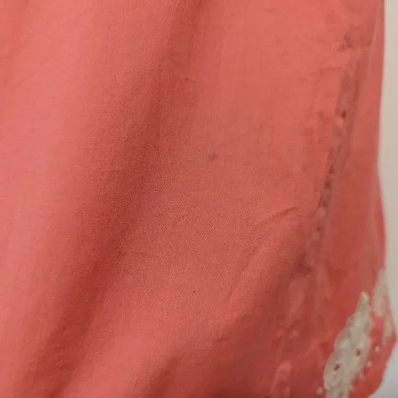 Anthropologie Moulinette Soeurs Pink Embroidered Cotton Dress - Picture 7 of 10